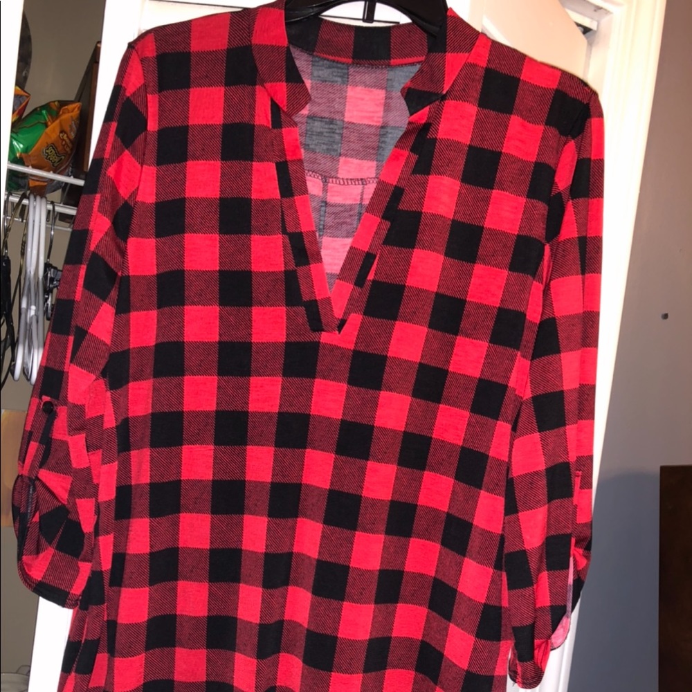 Black & Red checkered Women’s shirt